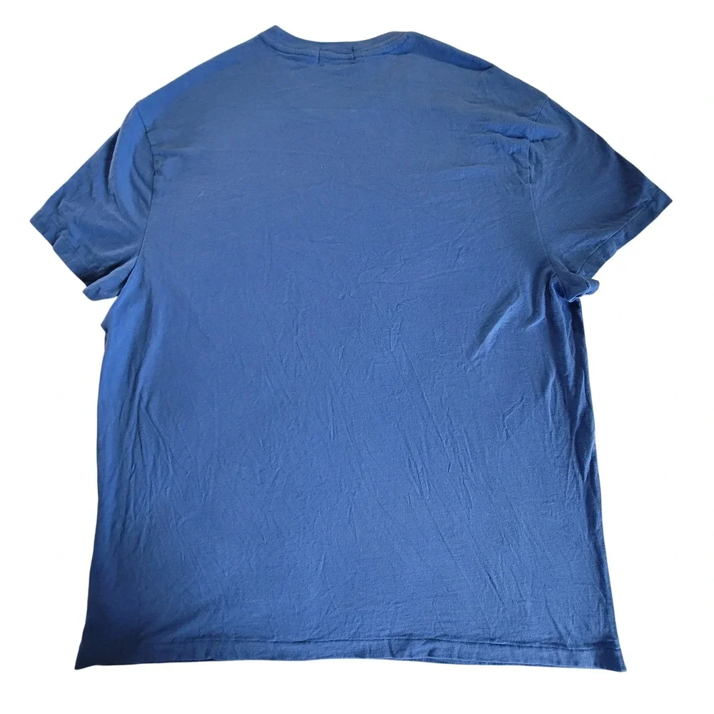 Polo Ralph Lauren T-Shirt Mens XL Blue Classic Fit Graphic Logo Cotton Tee